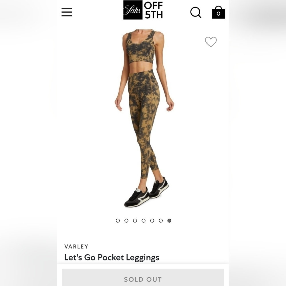 VarleyLet's Go High Rise Legging 25 Flaxen - Picture 5 of 6